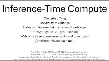 Inference Time Compute