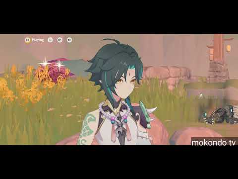 GENSHIN IMPACT 7.1 - XIAO DEFEAT MONSTERS AT DIHUA MARSH CUTSCENE