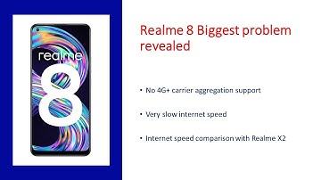 Realme 8 Biggest Problem revealed| No carrier aggregation support| Internet speed comparison