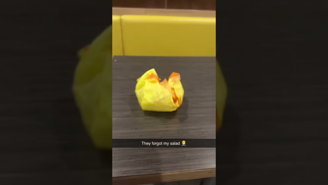 They Forgot My Salad 