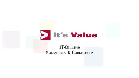 IT Billing Showback & Chargeback