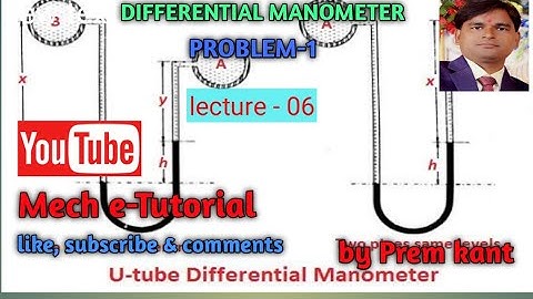 DIFFERENTIAL MANOMETER (Problem-01)