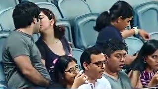 Indian Couple Kissing In Ipl Match During Gt Vs Dc Ipl 2022