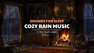 Cozy Rain Sounds for Relaxing  ASMR Hot Fireplace Effect helps Relief Stress and Healing Your Soul