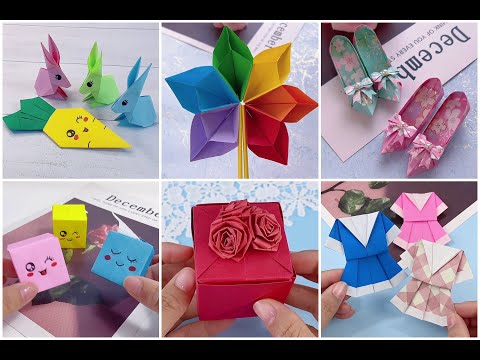 8 Easy Origami Paper Crafts and Fun Activities || Simple DIY Projects for Beginners | Step by step