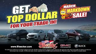 March Markdown Sales Event at Bleecker Buick GMC in Red Springs!