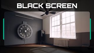 Clock Ticking, Fan Noise in Empty Room | ASMR No Talking | ASMR Sleep | Black Screen 10 Hours
