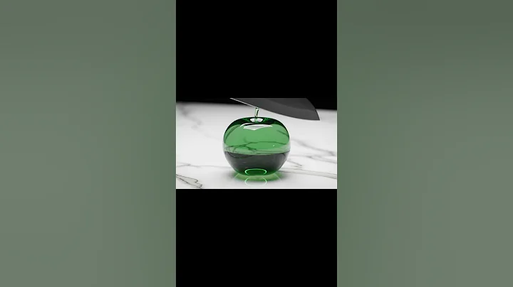 cutting a glass apple #asmr #ai #veo3