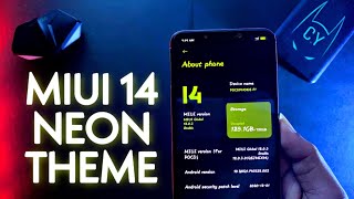 Miui 14 Premium Neon Theme For Any Xiaomi Phone's | MIUI 14 NEON THEME | #miui14 screenshot 4