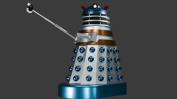 Movie Dalek 3D Model Timelapse!