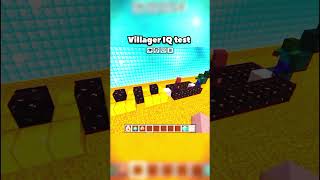 Minecraft Zombie Vs Villager IQ test #minecraft #shortvideo #gaming