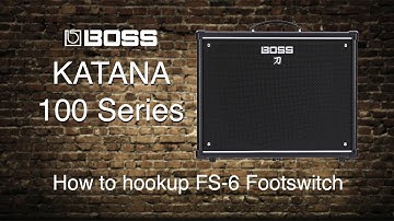 Boss Katana-100 - How to hookup FS-6 Footswitch