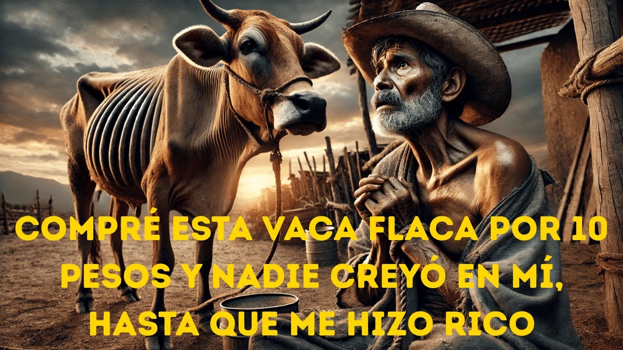 Compré esta vaca flaca por 10 pesos y nadie creyó en mí, hasta que me hizo rico
