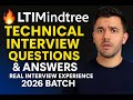 LTIMindtree Technical Interview 2026: Real Questions &amp; Answers