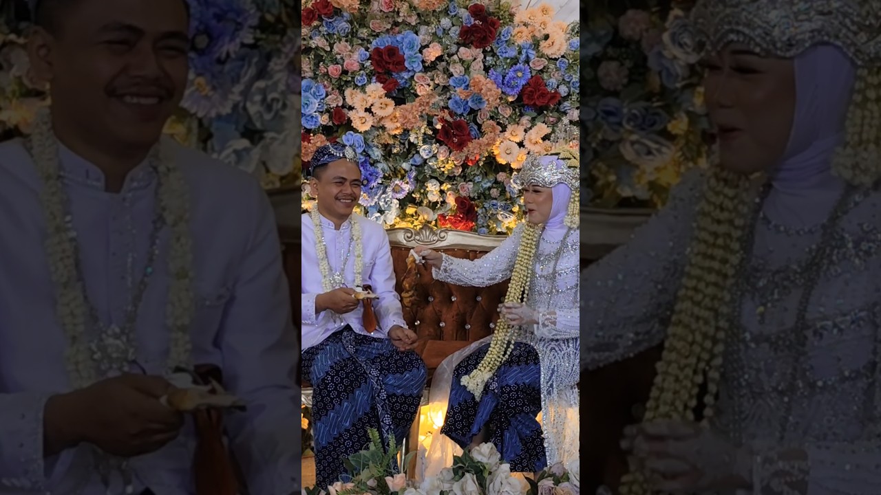 Terlihat senyuman Bahagia pengantin cantik dari Garut 