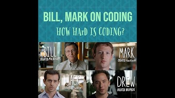Bill gates, Mark Zuckerberg on is coding difficult? Coding motivation. Get inspired to code