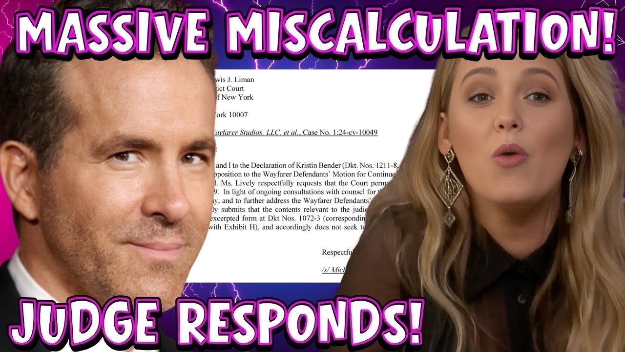 Blake Lively and Ryan Reynolds’ Shock Move Backfires in Federal Court