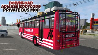 Released Admass Private Bus Mod In Bus Simulator Indonesia - Bussid Bus Mod - Bussid Car Mod -Bussid