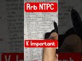 Rrb NTPC PYQ