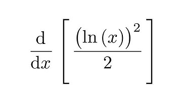 Derivative of (ln(x))^2/2