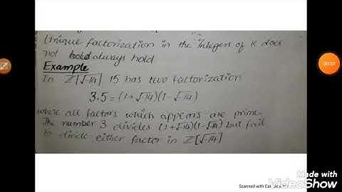 Fundamental Theorem on Unique Factorization of ideals and related Results | MKR