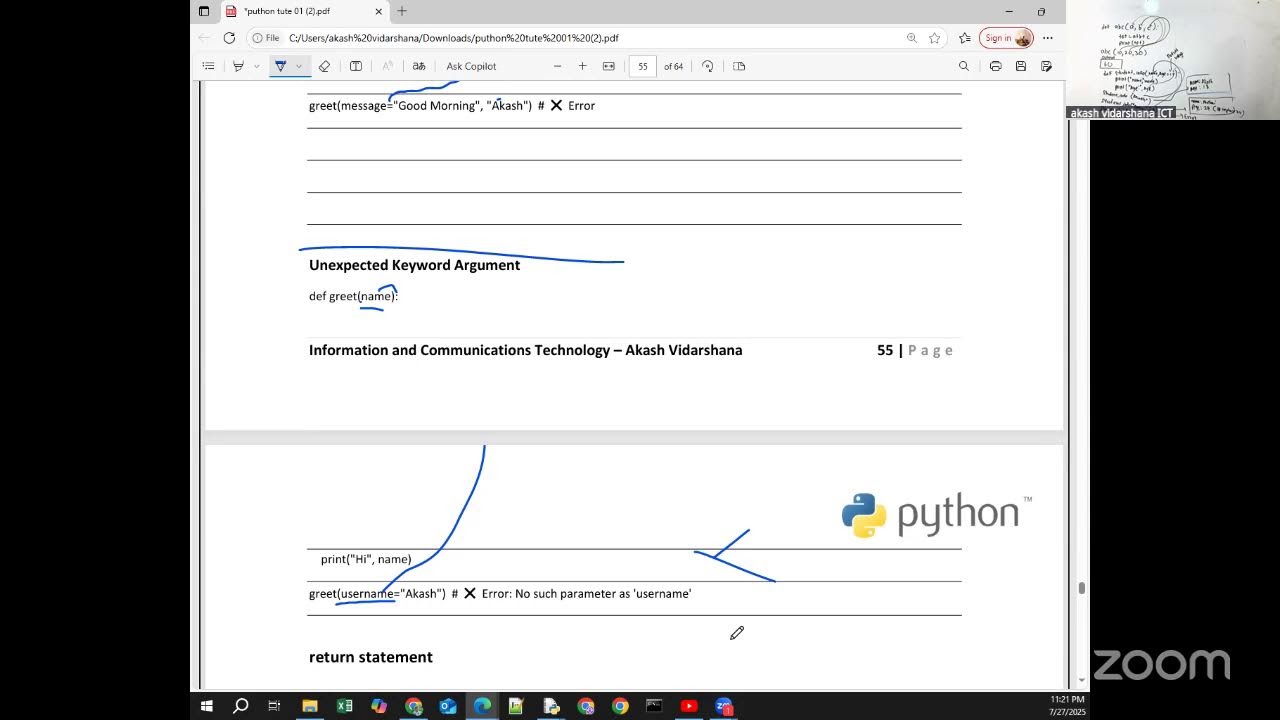 🔴 LIVE Python Function