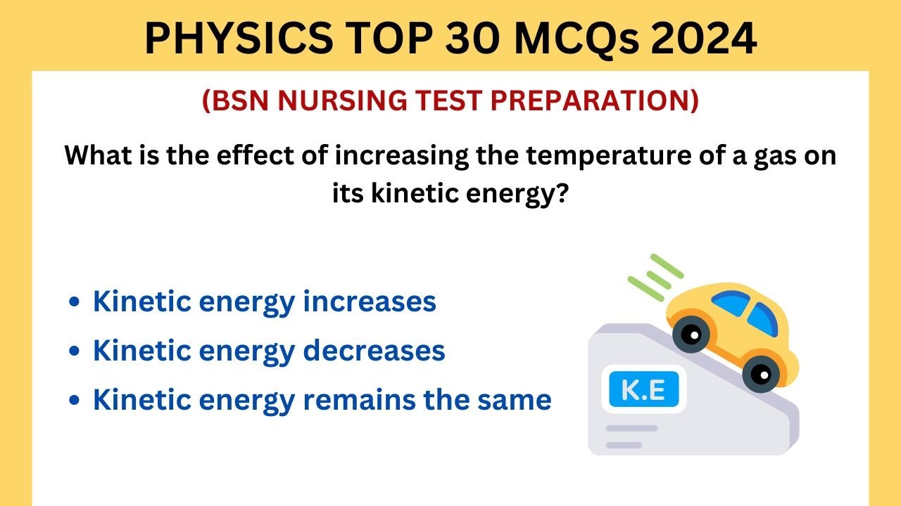 Comprehensive Physics MCQs for BSN Entry Test 2024 || Lesson 21 