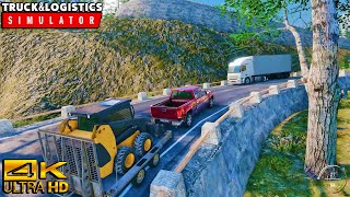 Pickup Delivering a Skid Steer | Truck & Logistics Simulator | 4K screenshot 1