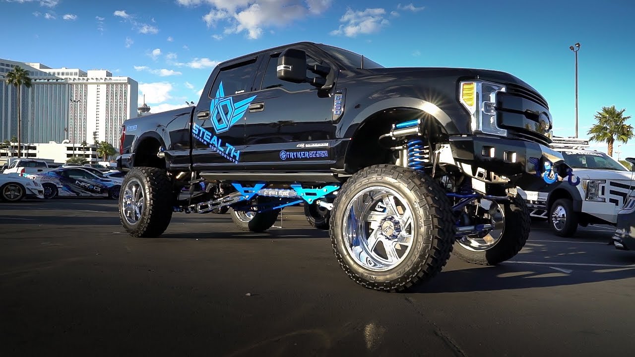 24 of the Hottest Ford Trucks from SEMA 2017 (4K) YouTube