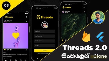 Threads 2.0 Clone ( සිංහලෙන් ) Using Flutter and Firebase - #3: Firebase and Flutter Project set up