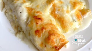 How to make | CHEESY CHICKEN ENCHILADAS | IN A WHITE SAUCE|