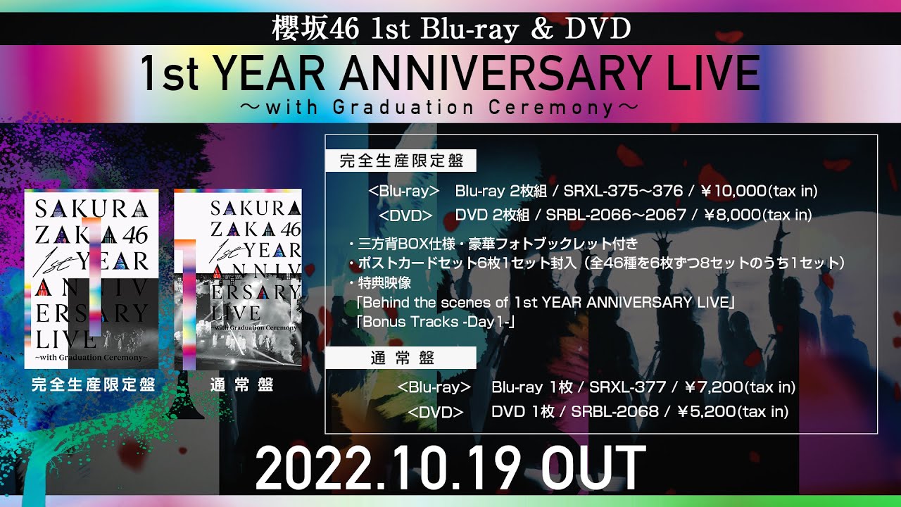 櫻坂46 1st Blu-ray & DVD『1st YEAR ANNIVERSARY LIVE ～with Graduation  Ceremony～』ダイジェスト映像