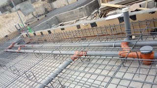 Plumbing Basement Bathroom Drainage Pipe line how to install Drain pipe line Plumbing work in Saudi