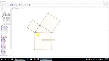 Pythagorean theorem in Geogebra [PART 1] [Tutorial]