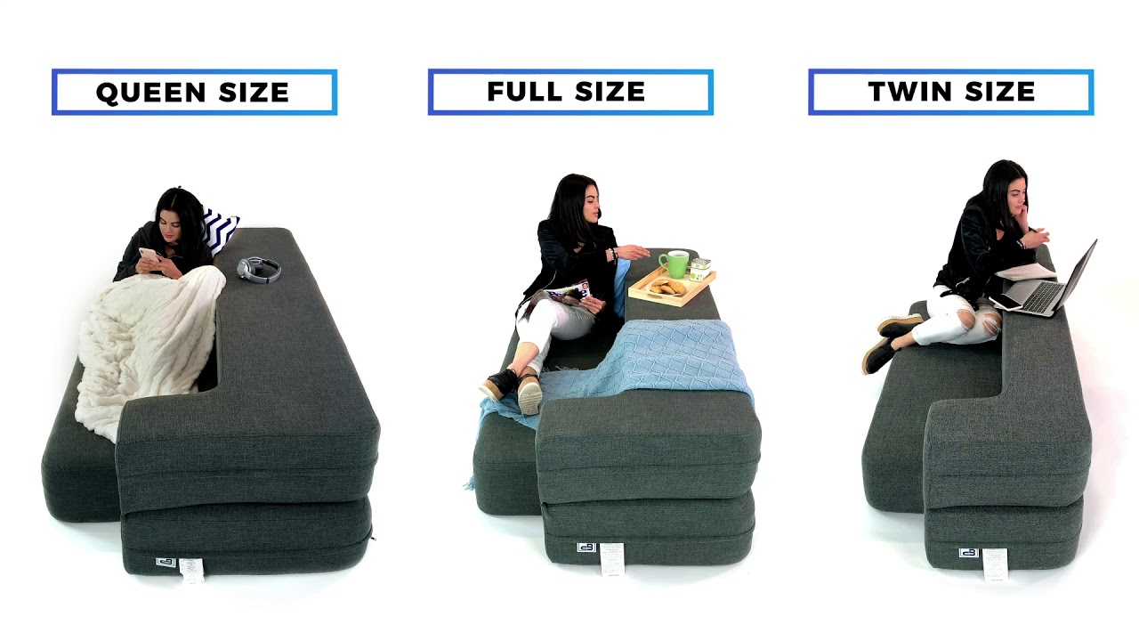 CouchBed Size Comparison Video
