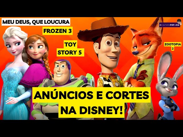 Toy Story 5', 'Frozen 3' e 'Zootopia 2' são confirmados pela Disney