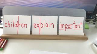 Rainbow Write: Sight Words children, explain, important