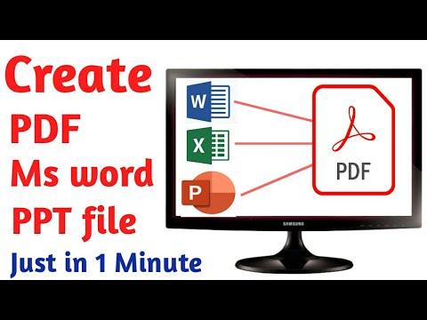 How to Convert PDF to Editable Ms Word , Powerpoint , Excel file | PDF ...