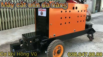 Máy cắt uốn sắt đa năng 2 trong 1 Cơ khí Hồng Vũ 0386478688