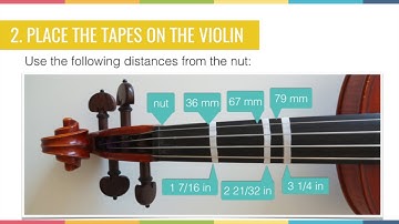 How To Put Fingerboard Tapes/Finger Tapes on your Violin by Measuring | Bonus Lesson