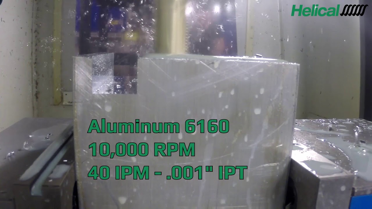 Slotting in Aluminum with Helical Chipbreaker End Mill YouTube