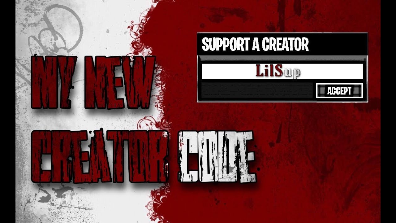 My New Creator Code - YouTube
