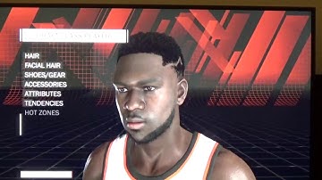 DeAndre Ayton Arizona Basketball creation tutorial for NBA2K18 PS4 system