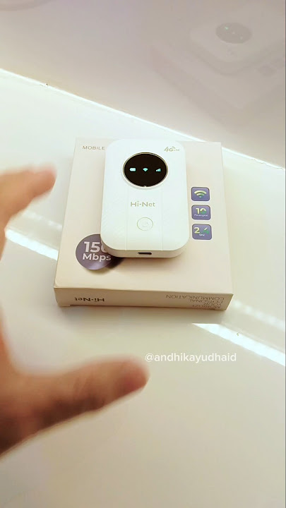 Mifi 4G bisa nyala tanpa baterai / bypass. Hi-Net H803 modem unlock all operator, baterai 3650mah!