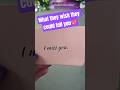 What They Wish They Could Tell You #tarot #shorts #love