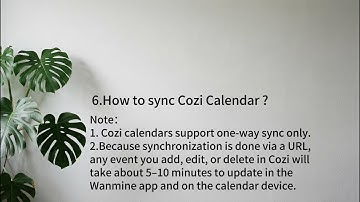 6 How to sync Cozi Calendar