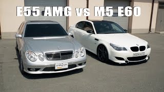 : BMW M5 E60 vs Mercedes W211 E55 AMG (Top SPEED)