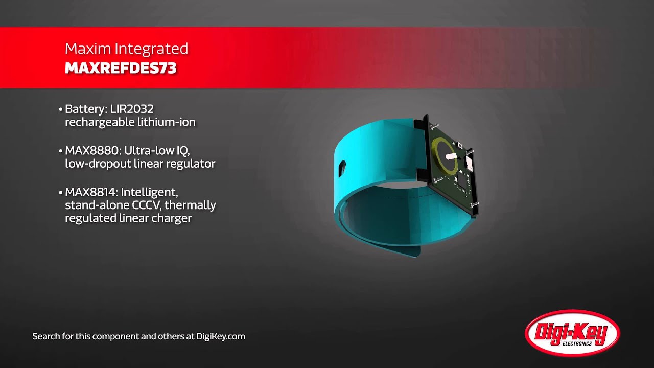Maxim Maxrefdes73 Wearable Ref Design Digi Key Daily Youtube