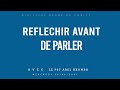 PASTEUR ABEL NKOMBA : REFLECHIR AVANT DE PARLER