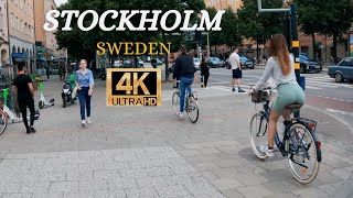 STOCKHOLM -Södermalm- WALKING TOUR - Promenade Dans La Rue - Sweden - 4K